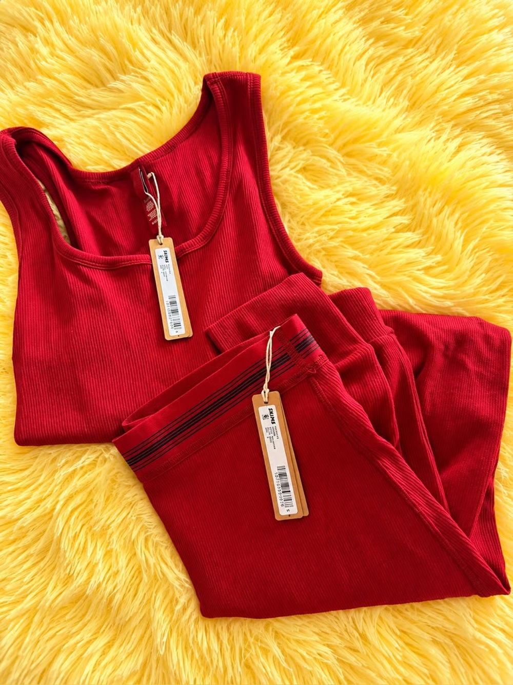 skims 2 pc cotton set brick